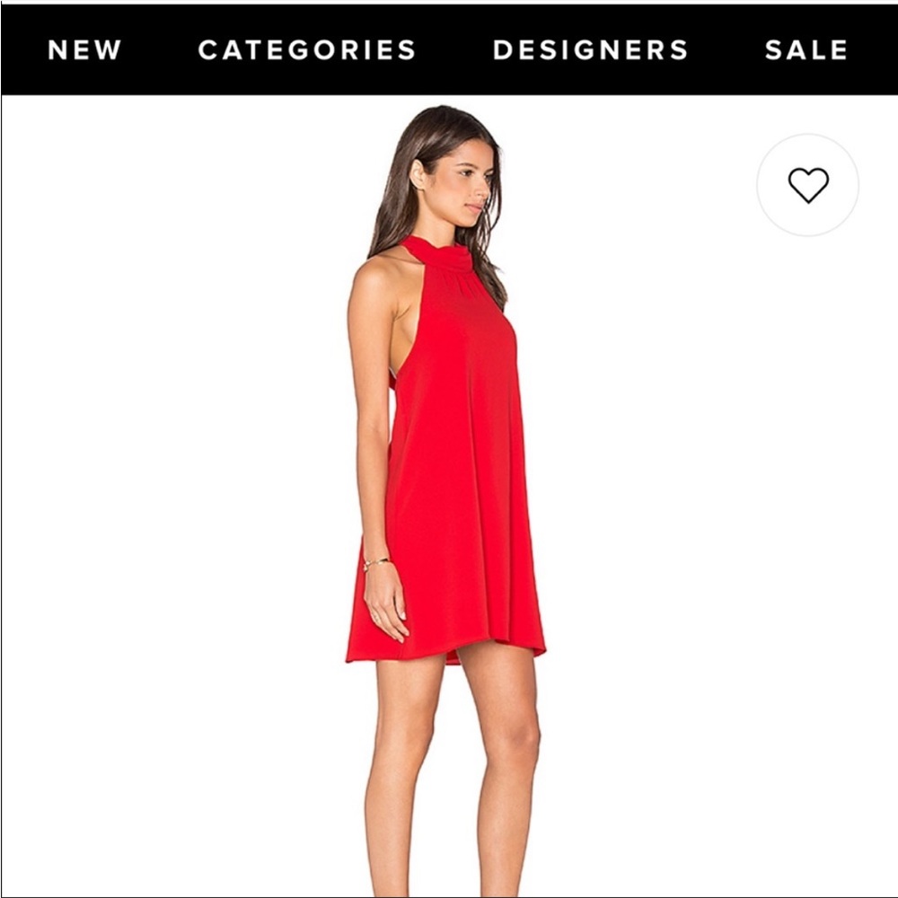 SAYLOR red halter dress xs